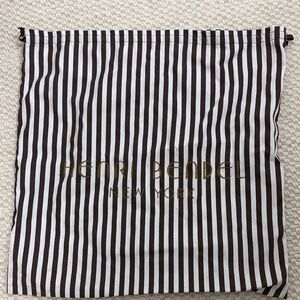 Henri Bendel Brown and White Striped very large dust bag